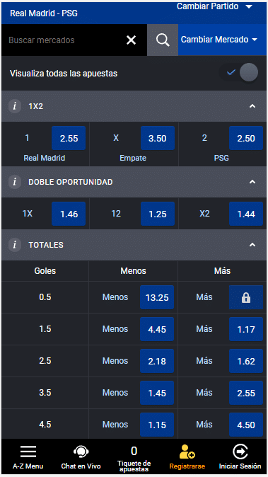 Las apuestas deportivas en el m&oacute;vil