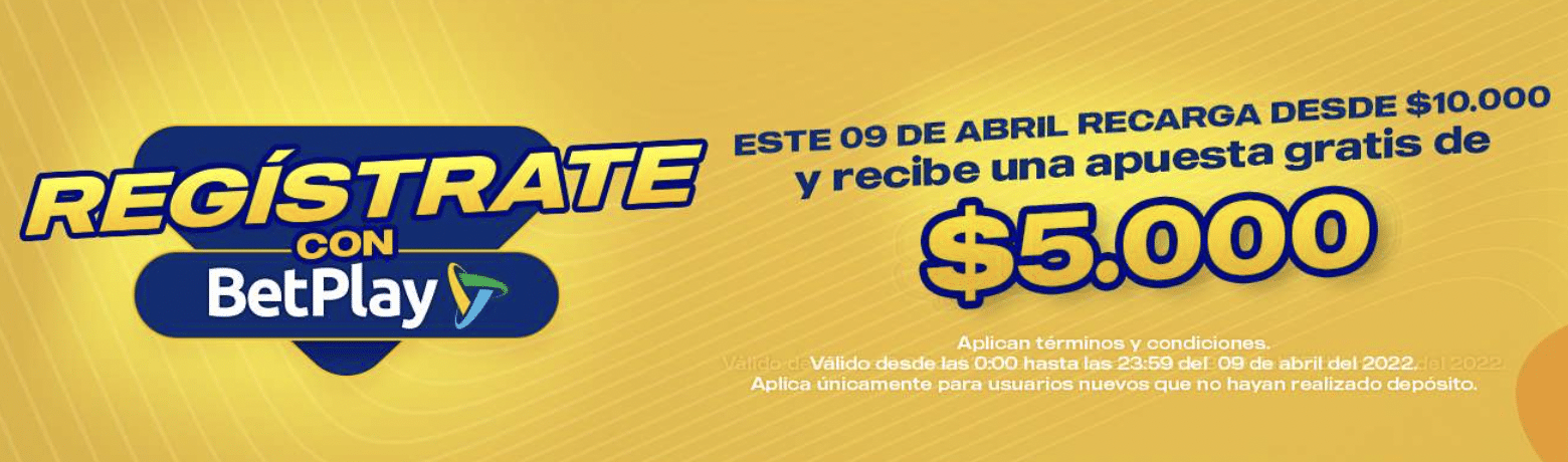 Bonos de bienvenida betplay